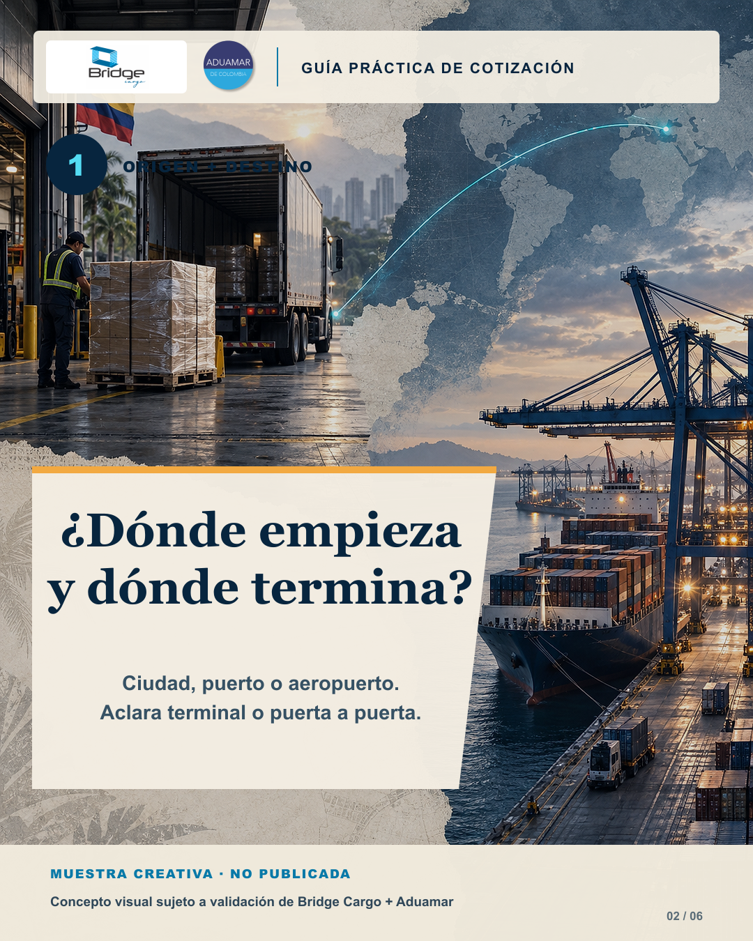 Lámina 2: origen y destino de la operación
